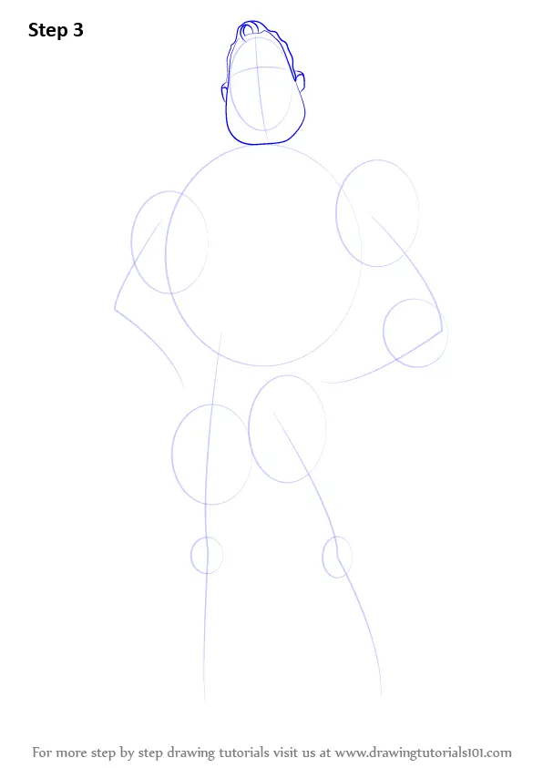 Learn How to Draw Mr. Incredible from The Incredibles (The 