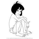 How to Draw Mowgli from The Jungle Book