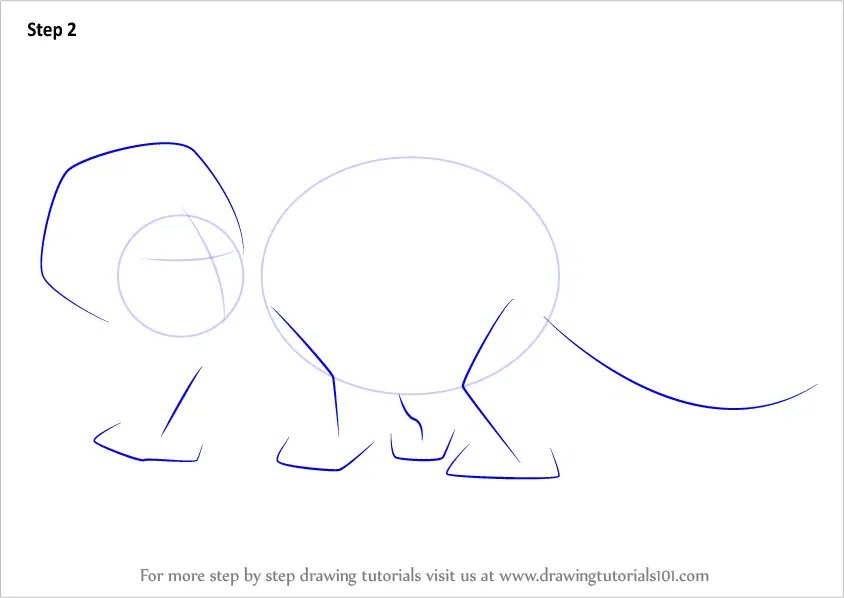 How to Draw Mr. Thicknose from The Land Before Time (The Land Before ...