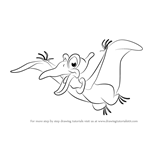 How to Draw Petrie from The Land Before Time
