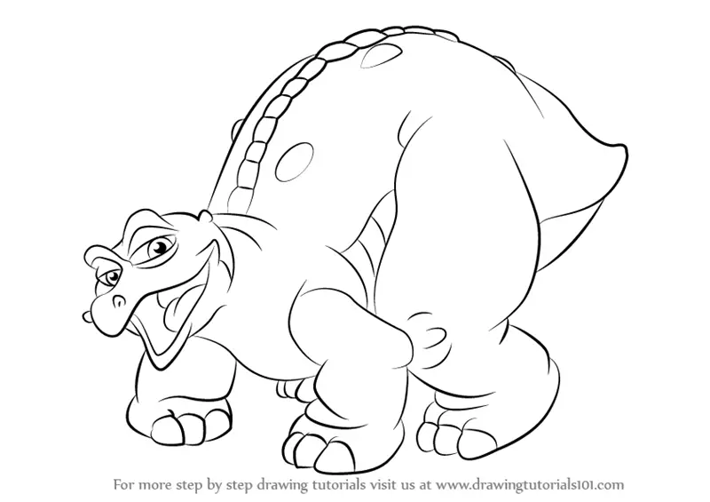 land before time chomper coloring pages