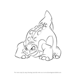 How to Draw Tippy from The Land Before Time