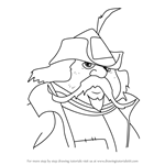 How to Draw Captain Cully from The Last Unicorn