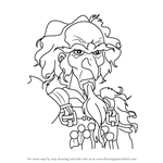 How to Draw King Haggard from The Last Unicorn