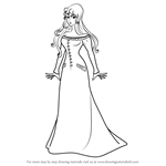 How to Draw Lady Amalthea from The Last Unicorn