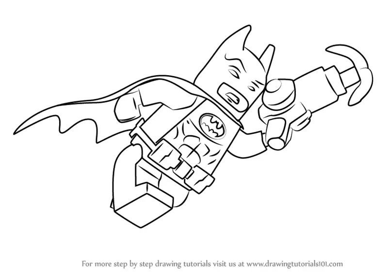 How To Draw Lego Batman