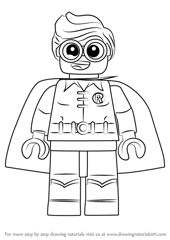 How to Draw Robin from The Lego Batman Movie (The Lego Batman Movie ...