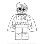 How to Draw Robin from The Lego Batman Movie