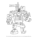 How to Draw MetalBeard from The LEGO Movie