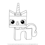 How to Draw Princess Unikitty from The LEGO Movie