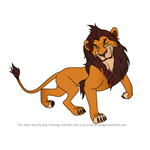 How to Draw Scar from The Lion King