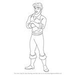 How to Draw Prince Eric from The Little Mermaid