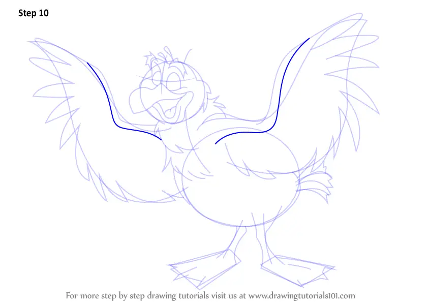 Learn How to Draw Scuttle from The Little Mermaid (The Little Mermaid