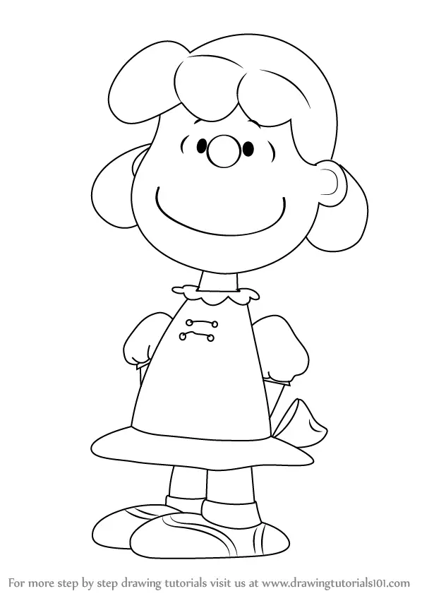 Learn How to Draw Lucy from The Peanuts Movie (The Peanuts Movie) Step