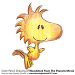 How to Draw Woodstock from The Peanuts Movie