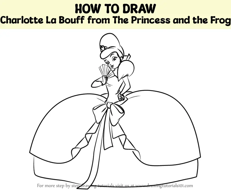 charlotte la bouff coloring pages for kids the princess and the frog