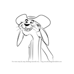 How to Draw Deadeye from The Rescuers