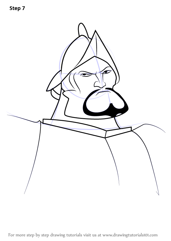 How to Draw Hernán Cortés from The Road to El Dorado (The Road to El