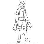 How to Draw Derek from The Swan Princess