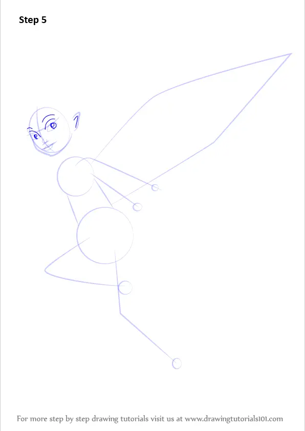 Step by Step How to Draw Fawn from Tinker Bell 