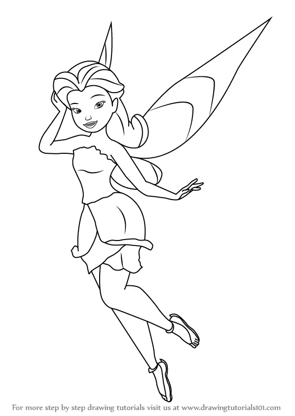 how to draw tinkerbell and friends