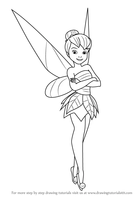 Learn How to Draw Tinker Fairy from Tinker Bell Tinker
