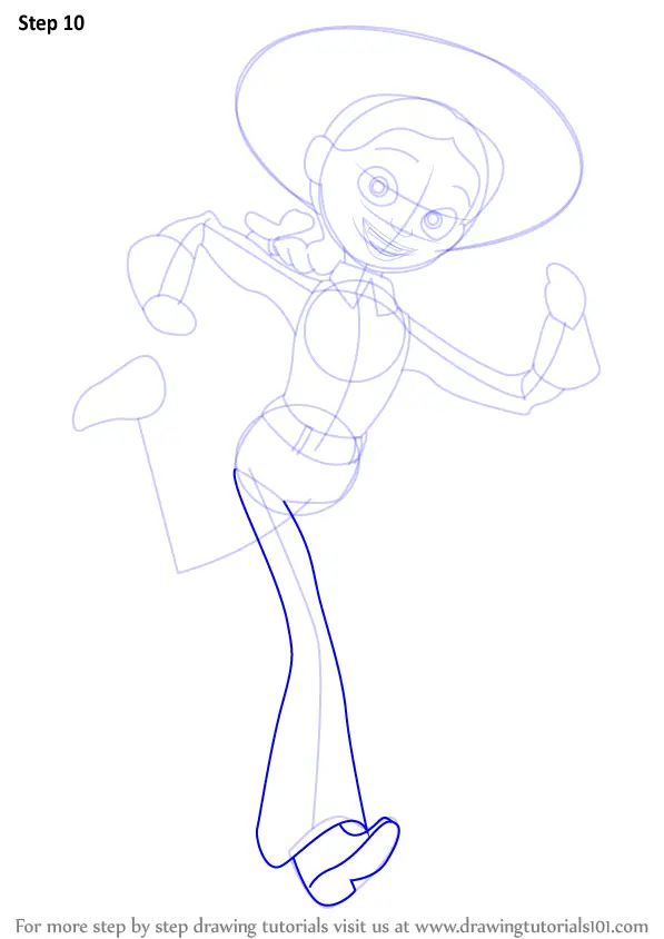 Learn How to Draw Jessie from Toy Story (Toy Story) Step by Step : Drawing Tutorials
