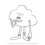 How to Draw Cloud Guy from Trolls