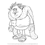 How to Draw King Gristle from Trolls