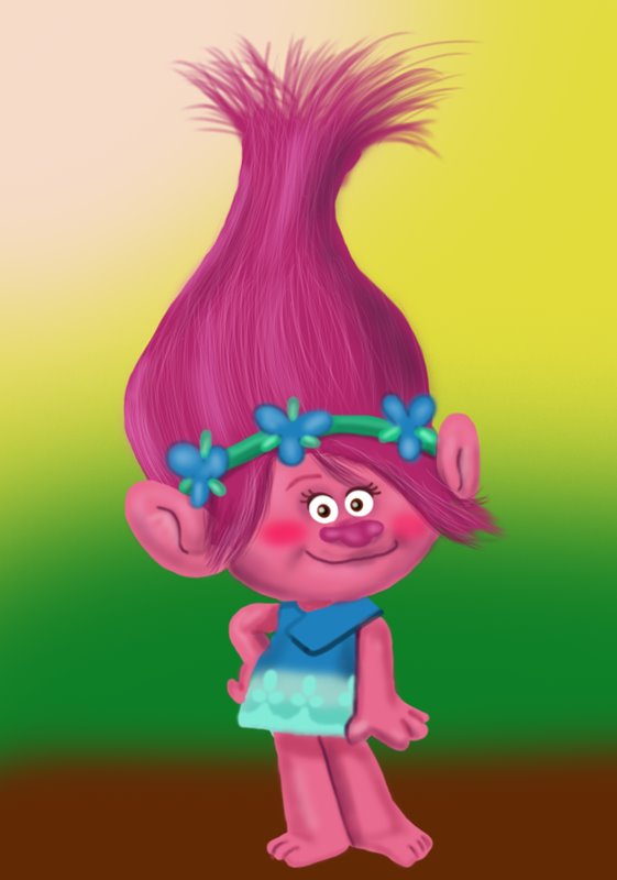 Trolls Poppy Picture To Color Step By Step How To Draw Princess Poppy From Trolls Waldo Harvey