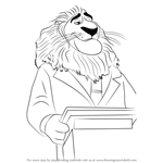 How to Draw Mayor Lionheart from Zootopia