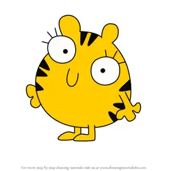 How to Draw Poppy the Tiger from Fluffy Gardens