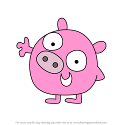 How to Draw Rex the Pig from Fluffy Gardens