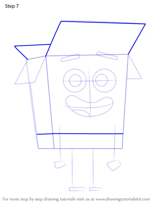 How to Draw Boxy from The Game Catchers ( The Game Catchers) Step by ...