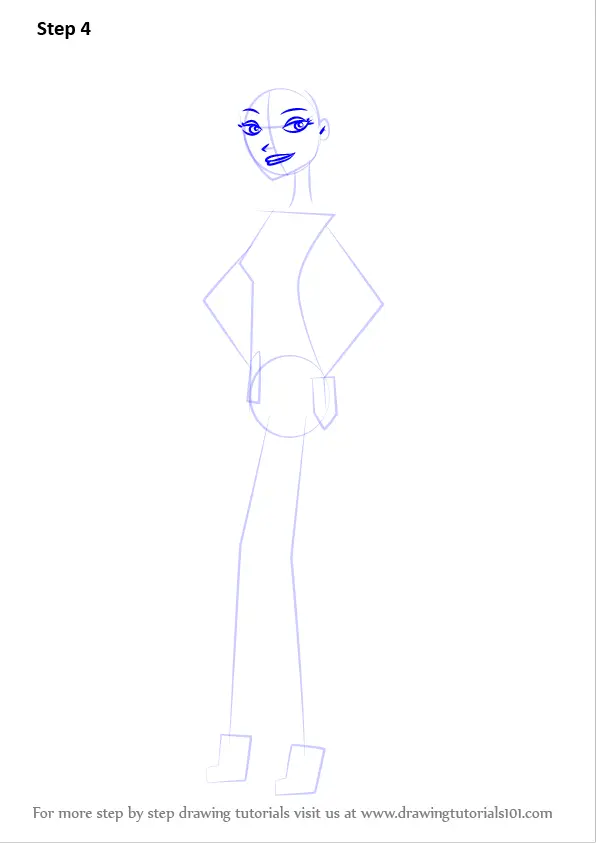 Learn How to Draw Courtney Masterson from 6teen (6teen) Step by Step