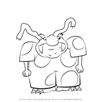How to Draw The Snorch from Aaahh!!! Real Monsters