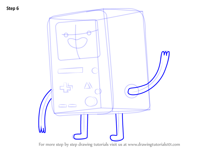 how to draw bmo from adventure time step by step