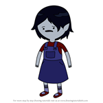 How to Draw Child Marceline Abadeer from Adventure Time