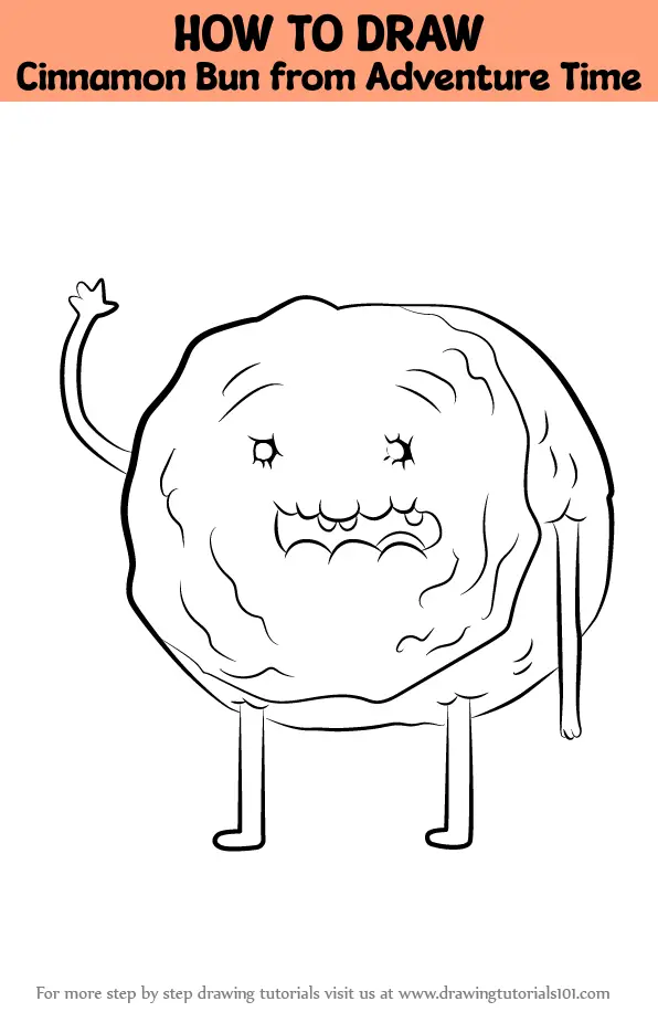 How to Draw Cinnamon Bun from Adventure Time (Adventure Time) Step by Step