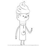 How to Draw Dr. Ice Cream from Adventure Time