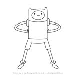 How to Draw Finn the Human from Adventure Time