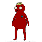 How to Draw General Tarsal from Adventure Time