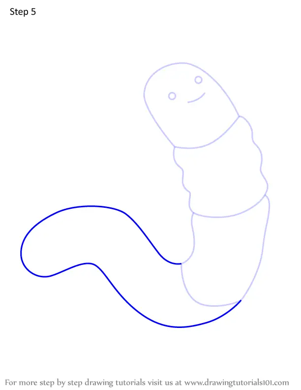 How to Draw Gummy Worm from Adventure Time (Adventure Time) Step by