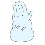 How to Draw Hand Snow Golem from Adventure Time