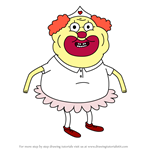 How to Draw Head Clown Nurse from Adventure Time