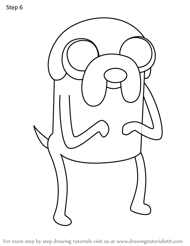 How to Draw Jake, Sr. Debut from Adventure Time (Adventure Time) Step ...