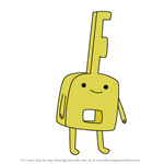 How to Draw Key Person from Adventure Time