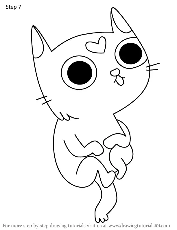 How to Draw Kitten from Adventure Time (Adventure Time) Step by Step ...