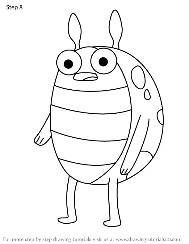 How to Draw Ladybug Child from Adventure Time (Adventure Time) Step by ...