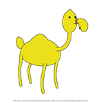 How to Draw Lemon Camel from Adventure Time